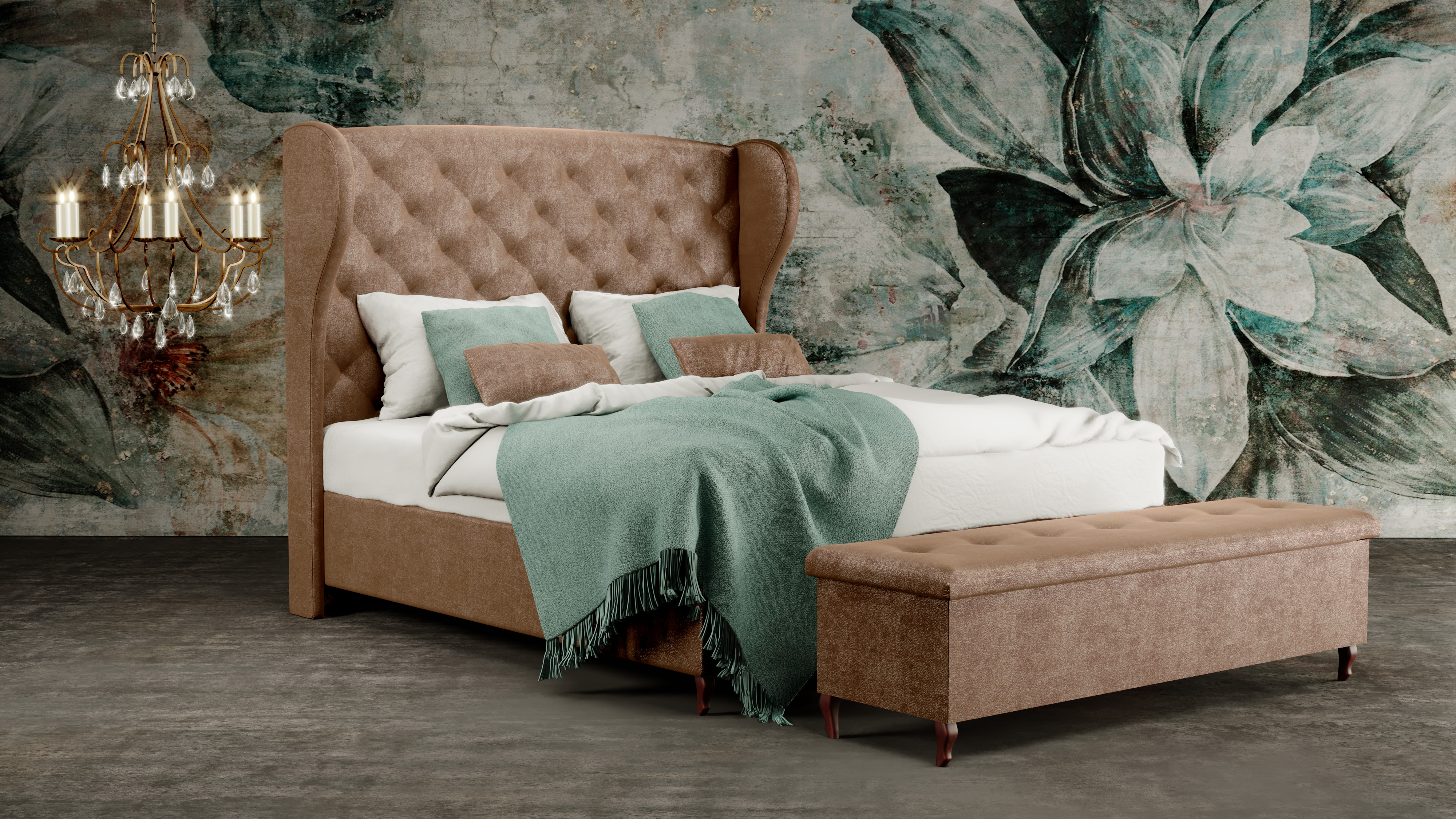 łóżko tapicerowane Melva